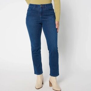 Belle by Kim Gravel Tall Flexibelle Curvy Pocket Jean-Dk Indigo-Tall 14-A655303